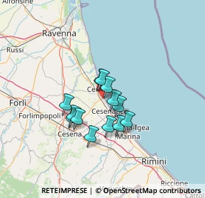 Mappa Via Lazio, 48015 Cervia RA, Italia (9.56538)
