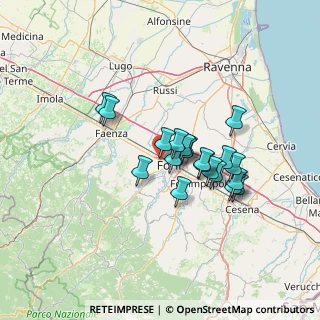 Mappa Via Asiago, 47122 Forlì FC, Italia (10.663)