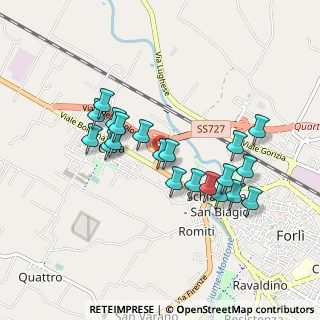 Mappa Via Asiago, 47122 Forlì FC, Italia (0.8305)