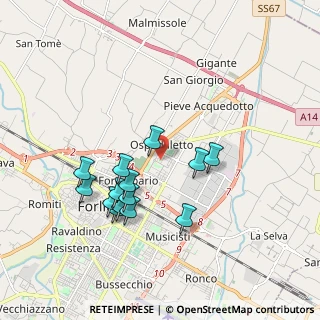Mappa Via Robert Schuman, 47122 Forlì FC, Italia (1.76357)