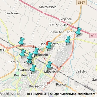 Mappa Via Robert Schuman, 47122 Forlì FC, Italia (2.07545)