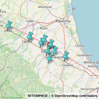Mappa Via Carlo Grigioni, 47122 Forlì FC, Italia (19.5825)