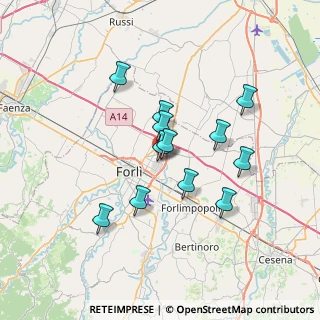 Mappa Via Carlo Grigioni, 47122 Forlì FC, Italia (5.94917)