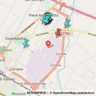 Mappa Via Carlo Grigioni, 47122 Forlì FC, Italia (1.105)