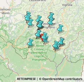 Mappa Via al Maneggio, 41029 Sestola MO, Italia (11.106)