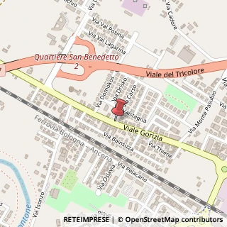 Mappa Via Gorizia, 240, 47122 Forlì, Forlì-Cesena (Emilia Romagna)