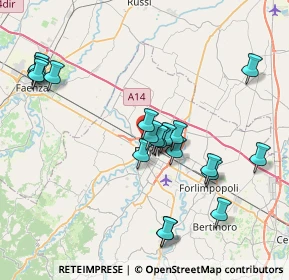 Mappa Via R. Pacciardi, 47122 Forlì FC, Italia (8.1425)