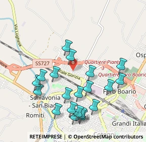 Mappa Via R. Pacciardi, 47122 Forlì FC, Italia (1.056)