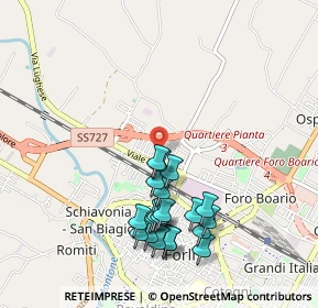 Mappa Via R. Pacciardi, 47122 Forlì FC, Italia (0.993)