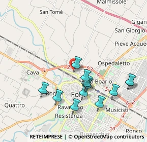 Mappa Via R. Pacciardi, 47122 Forlì FC, Italia (1.94417)