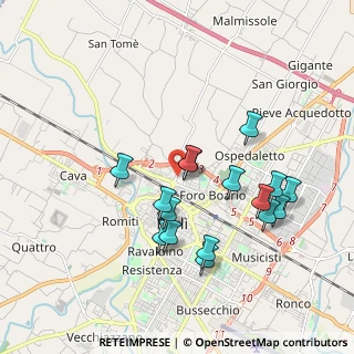 Mappa Via Monte S. Michele, 47122 Forlì FC, Italia (1.82375)