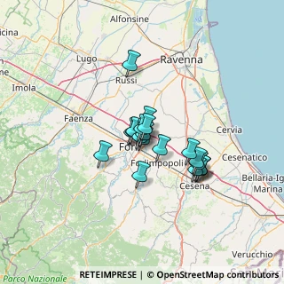 Mappa Via dell'industria, 47122 Forlì FC, Italia (8.759)