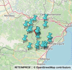 Mappa Via Elio Lambertini, 17057 Calizzano SV, Italia (9.7795)