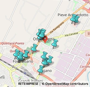 Mappa Via Giuseppe Orceoli, 47122 Forlì FC, Italia (0.952)