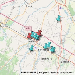 Mappa Via Blaise Pascal, 47122 Forlì FC, Italia (4.985)