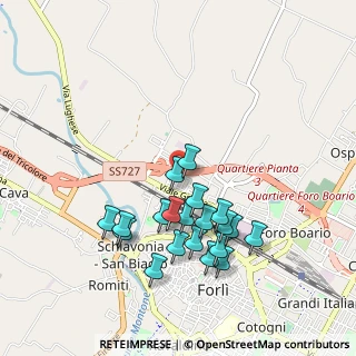 Mappa Via Carso, 47122 Forlì FC, Italia (0.931)