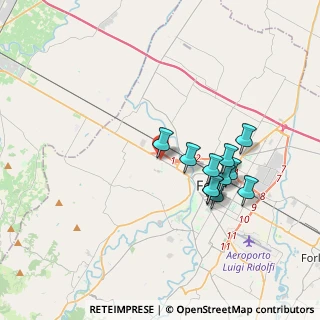 Mappa Via Savio, 47121 Forlì FC, Italia (3.32636)