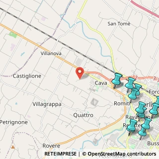 Mappa Via Rio Becca, 47121 Forlì FC, Italia (3.725)