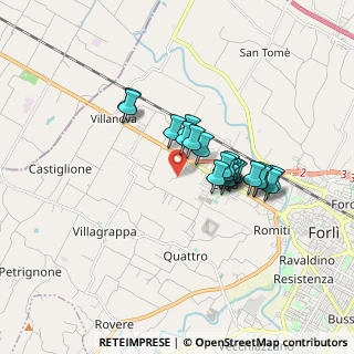 Mappa Via Rio Becca, 47121 Forlì FC, Italia (1.32)