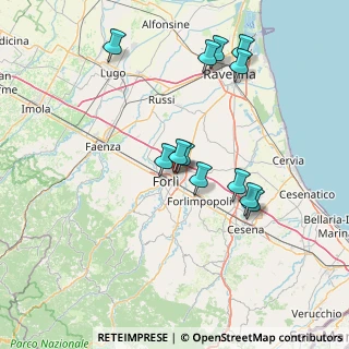 Mappa Via Monnet Jean, 47122 Forlì FC, Italia (14.36917)