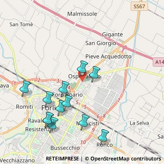 Mappa Via Monnet Jean, 47122 Forlì FC, Italia (2.30083)