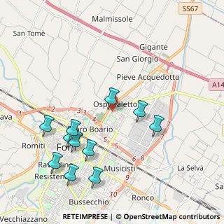 Mappa Via Monnet Jean, 47122 Forlì FC, Italia (2.24091)