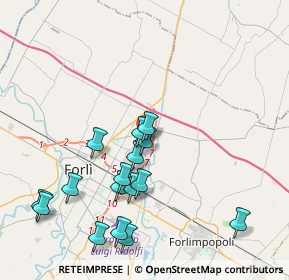 Mappa Via Fiume Ronco, 47122 Forlì FC, Italia (4.24688)