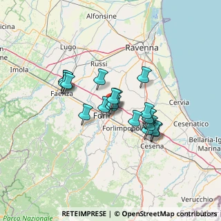 Mappa Via Virginio Giovanni Schiaparelli, 47122 Forlì FC, Italia (10.476)