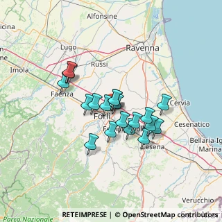 Mappa Via Virginio Giovanni Schiaparelli, 47122 Forlì FC, Italia (10.38211)