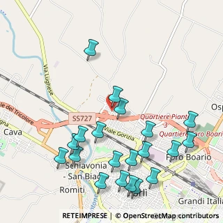Mappa Via Valdastico, 47122 Forlì FC, Italia (1.244)
