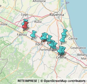 Mappa Via Schiaparelli Virginio G., 47122 Forlì FC, Italia (11.16429)