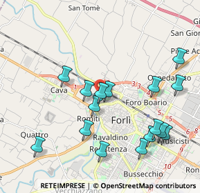 Mappa Via Isonzo, 47122 Forlì FC, Italia (2.16438)