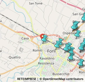 Mappa Via Isonzo, 47122 Forlì FC, Italia (3.07579)
