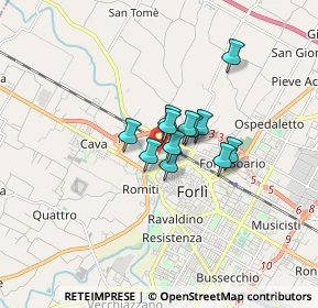 Mappa Via Isonzo, 47122 Forlì FC, Italia (0.94083)