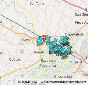 Mappa Via Isonzo, 47122 Forlì FC, Italia (1.5345)