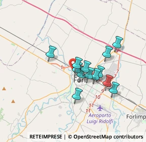 Mappa Via Isonzo, 47122 Forlì FC, Italia (2.70385)