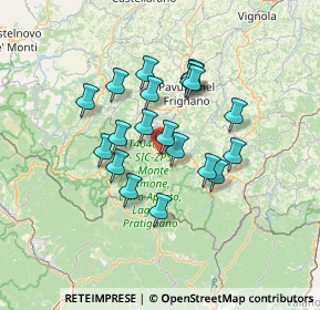 Mappa Via Circonvallazione, 41029 Sestola MO, Italia (11.166)