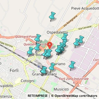 Mappa Via Gino Vendemini, 47121 Forlì FC, Italia (0.7825)