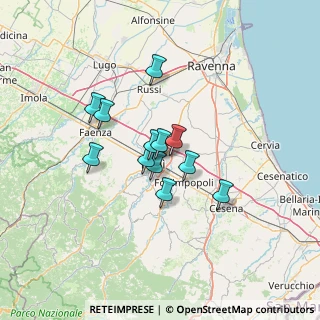 Mappa Via Gino Vendemini, 47121 Forlì FC, Italia (9.62167)