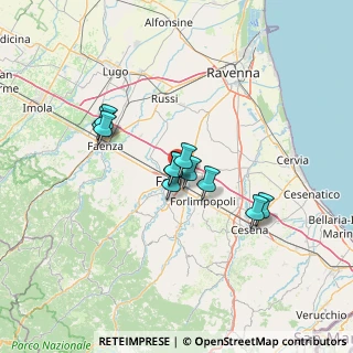 Mappa Via Gino Vendemini, 47121 Forlì FC, Italia (9.87727)