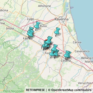 Mappa Via Gino Vendemini, 47121 Forlì FC, Italia (9.59)