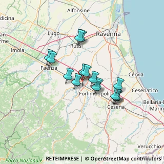 Mappa Via Gino Vendemini, 47121 Forlì FC, Italia (10.74467)