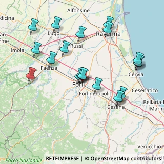 Mappa Via Gino Vendemini, 47121 Forlì FC, Italia (16.4295)