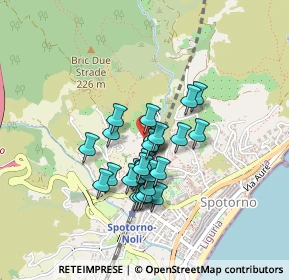 Mappa Via Martegiana, 17028 Spotorno SV, Italia (0.31923)