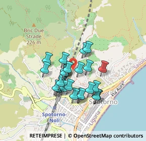 Mappa Via la Spezia, 17028 Spotorno SV, Italia (0.332)