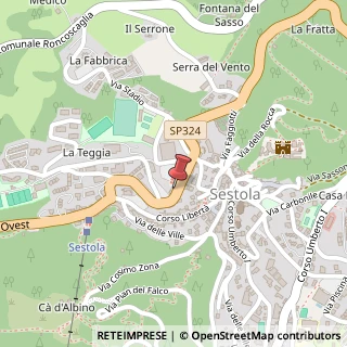 Mappa Via Circonvallazione, 6, 41029 Sestola, Modena (Emilia Romagna)