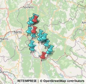 Mappa 02018 Poggio Bustone RI, Italia (10.0175)