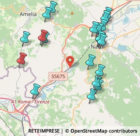 Mappa Via dello Stabilimento, 05035 Narni TR, Italia (4.801)