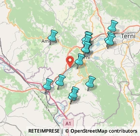 Mappa Via dello Stabilimento, 05035 Narni TR, Italia (6.86533)