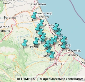 Mappa Strada Marina Inferiore, 65010 Elice PE, Italia (9.9005)